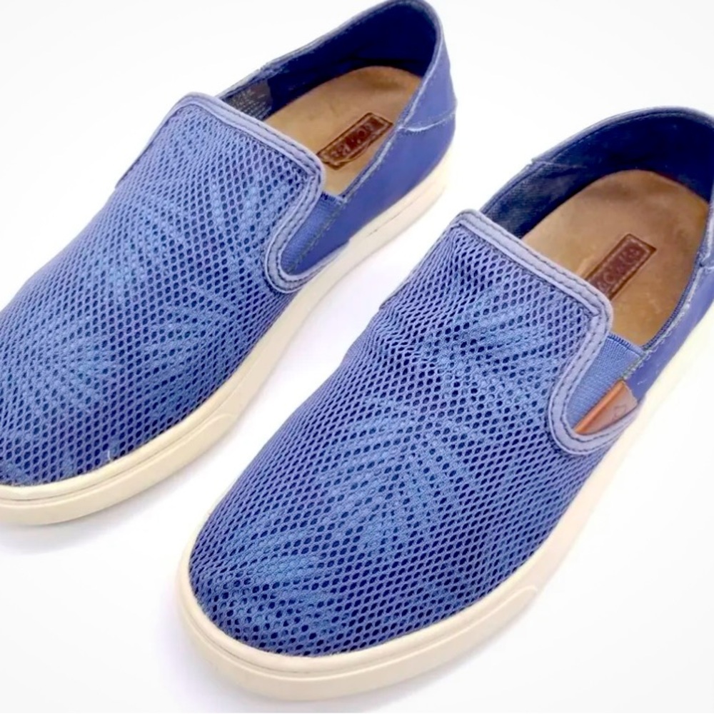 OluKai Pehuea Women's 7
Shoes Blue Slip-On Deck
Sneakers Mesh Fabric